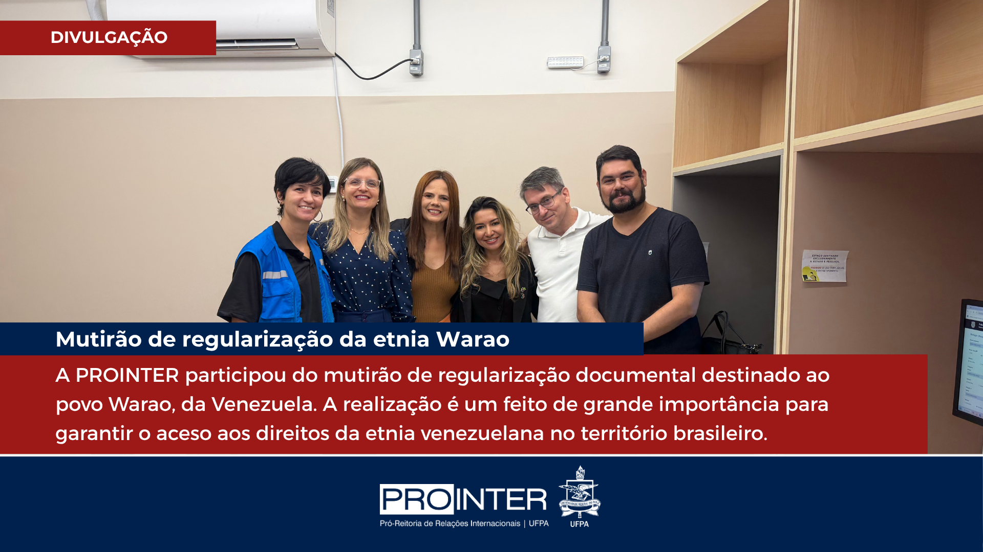 Mutirão de regularização de imigrantes da etnia Warao