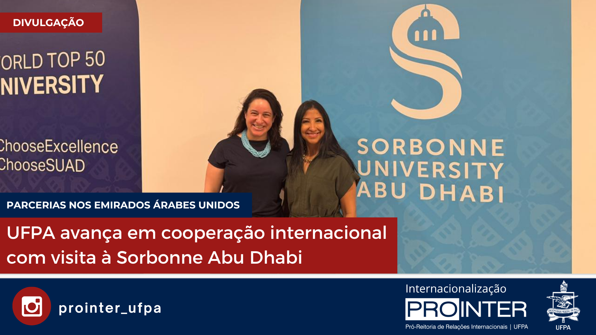 UFPA avança em cooperação internacional com visita à Sorbonne Abu Dhabi