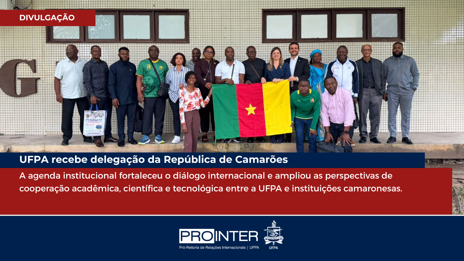 Delegação da República de Camarões visita a UFPA e fortalece cooperação internacional