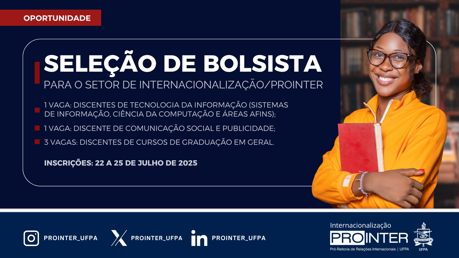 Seleção de Bolsistas - Vagas PROINTER